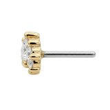 Odyssey Prium - 18K Gold Lab Diamond Threadless End - piercing - zone.com