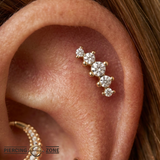 Odyssey Prium Gem - 18K Yellow Gold Threadless/Threaded End