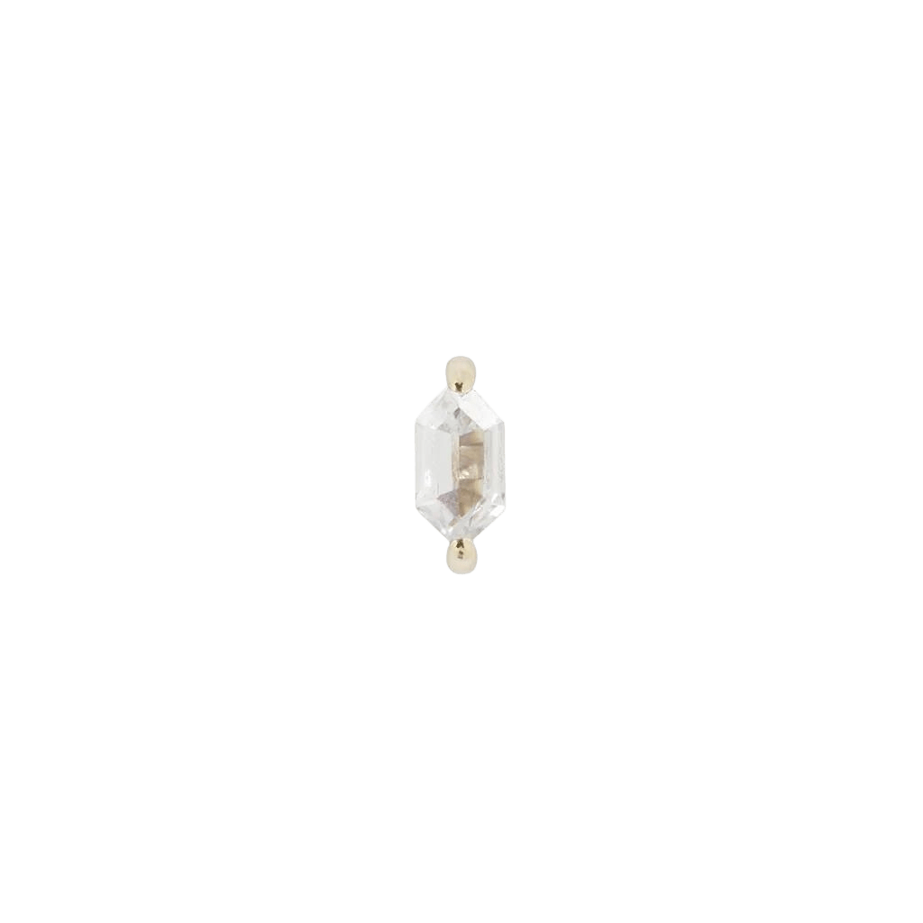 OH MY MY - HEX CUT CZ - THREADLESS END piercing-zone.com