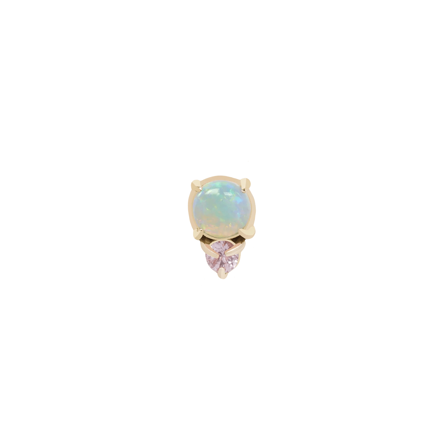 Afterglow – 14K Gold Australian Opal Threadless End