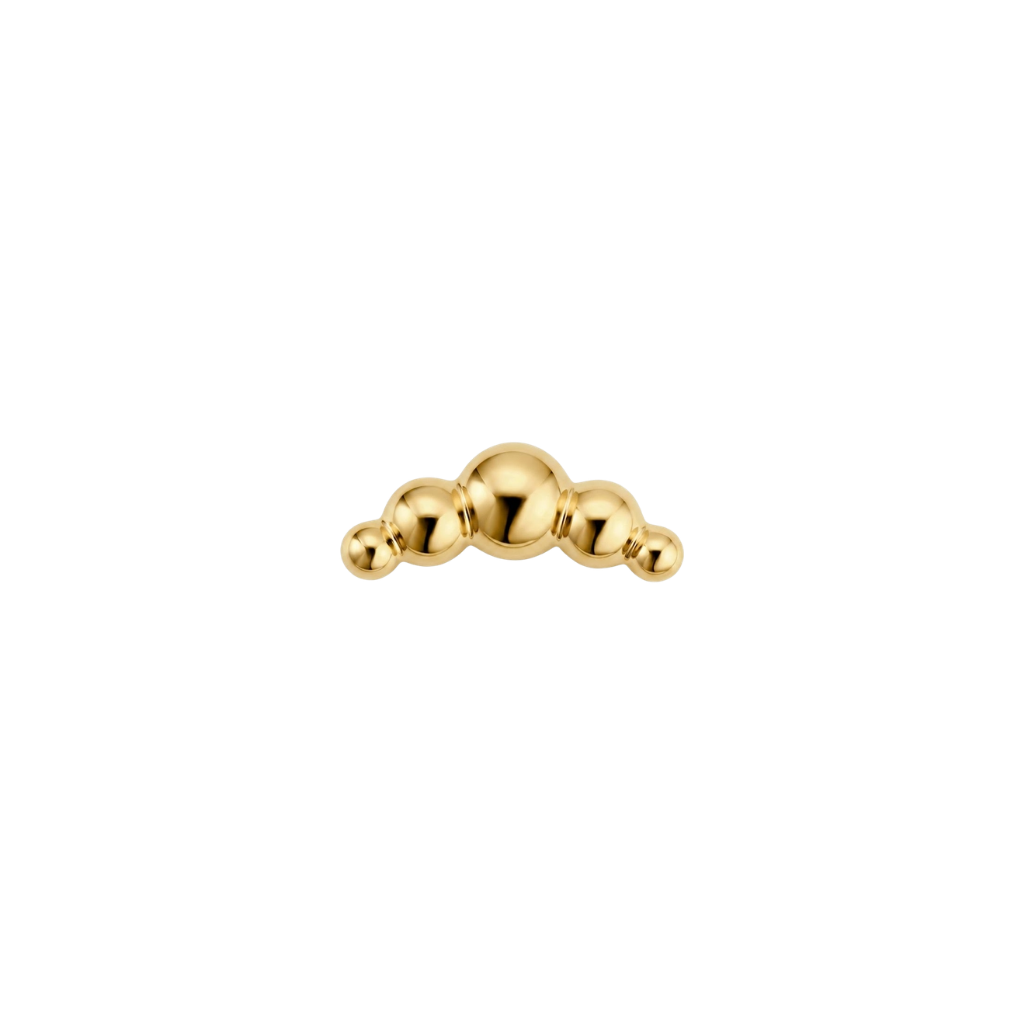 Ouren - 18K Gold Threadless/Threaded End - piercing - zone.com