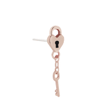Flat lay of Key To My Heart with threadless steel pin