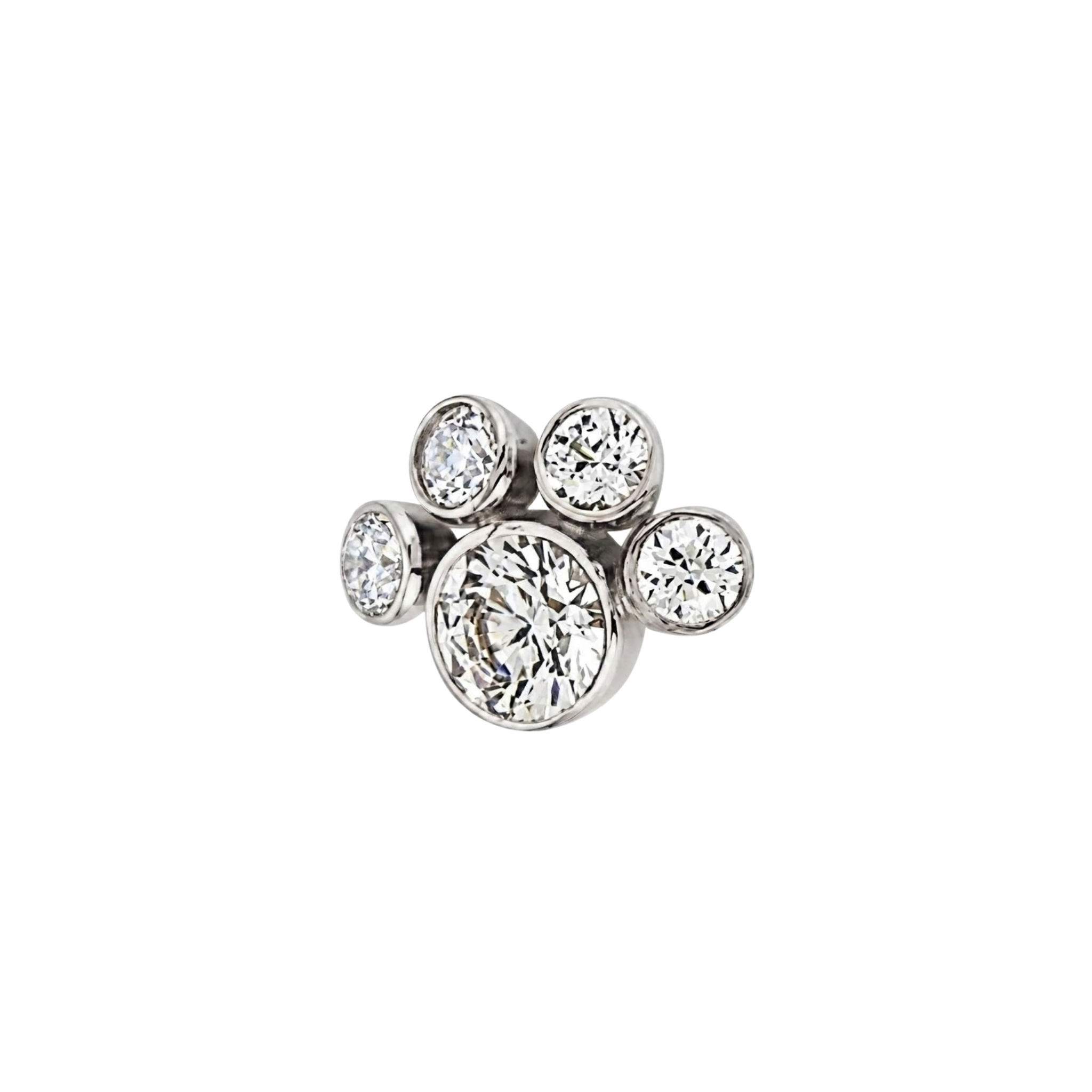 Paw Bezel - Bezels – 14K Gold Threadless/Threaded End