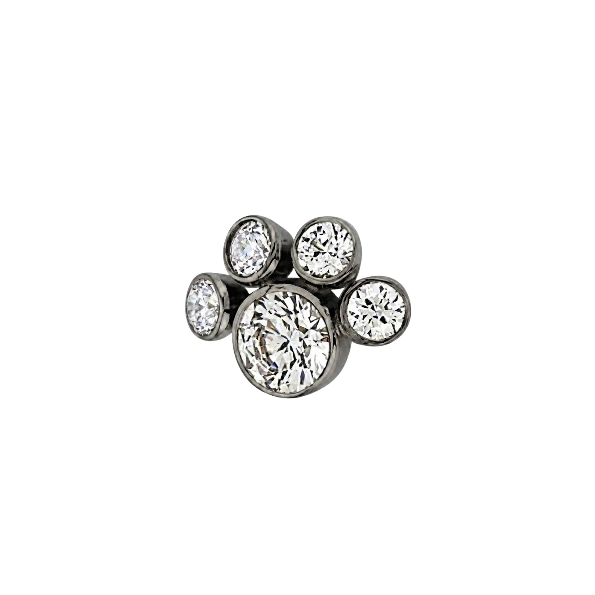 Paw Bezel - Bezels – 14K Gold Threadless/Threaded End
