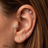 Paw Bezel - Bezels – 14K Gold Threadless/Threaded End
