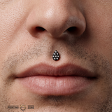 Pear Illusion 8- Stones – 14K Gold Threadless/Threaded End