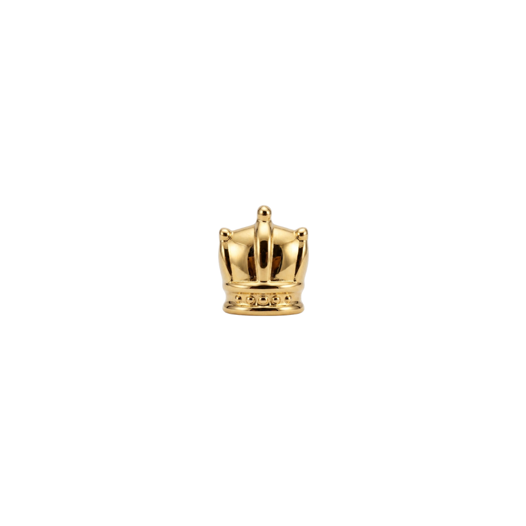 Petite Crown - 18K Gold Threadless End - piercing - zone.com