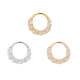 PETTY CASH - CZ - GOLD CLICKER piercing-zone.com