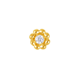 Poppy – 14K Gold Threadless/Threaded End - piercing - zone.com