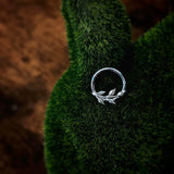 Terra – Branch Design – 14K Gold Clicker Ring