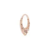 PRISM - CZ - SOLID 14KT GOLD CLICKER piercing-zone.com