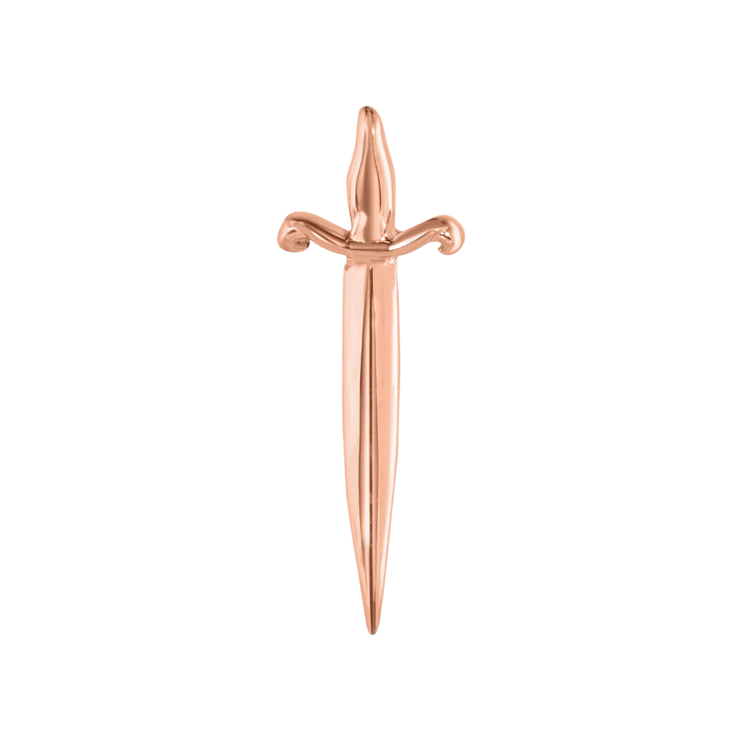 Pugio Dagger – 14K Gold Threadless & Threaded End