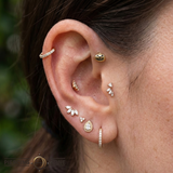 Pumpkin – 14K Gold Threadless/Threaded End