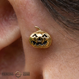 Pumpkin – 14K Gold Threadless/Threaded End