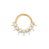 Purpose Clicker in Yellow Gold – Studio Close-Up of Stones