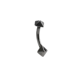 Pyramid Rook Star – 14K Gold Curved Barbell