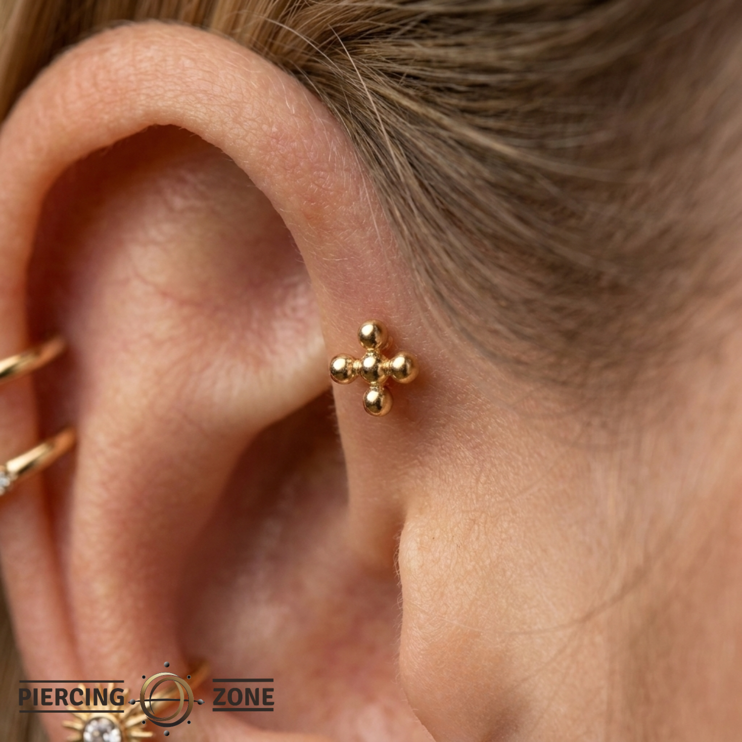Quadre - 18K Gold Threadless/Threaded End
