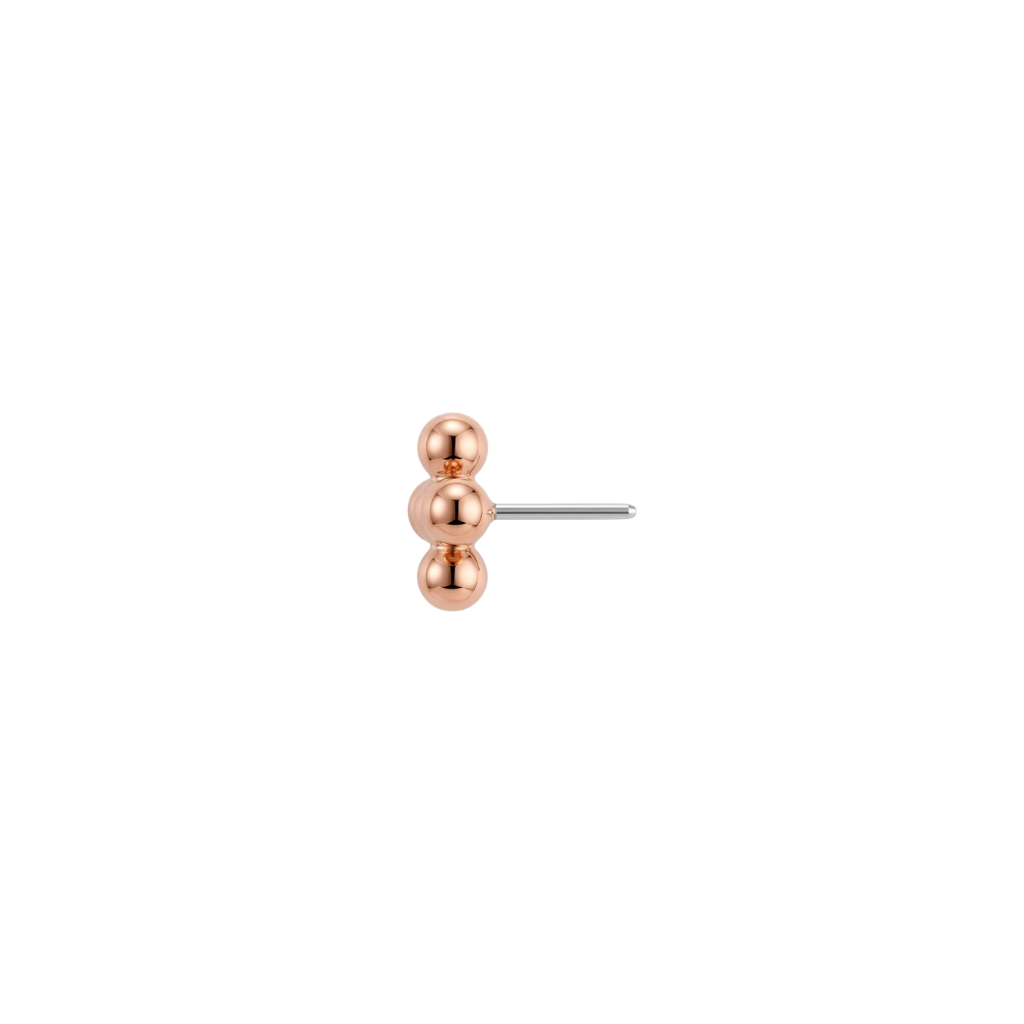Quadre - 18K Gold Threadless/Threaded End - piercing - zone.com