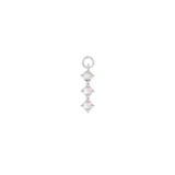 Rainbow Moonstone Trio Charm for Clickers and Seam Rings