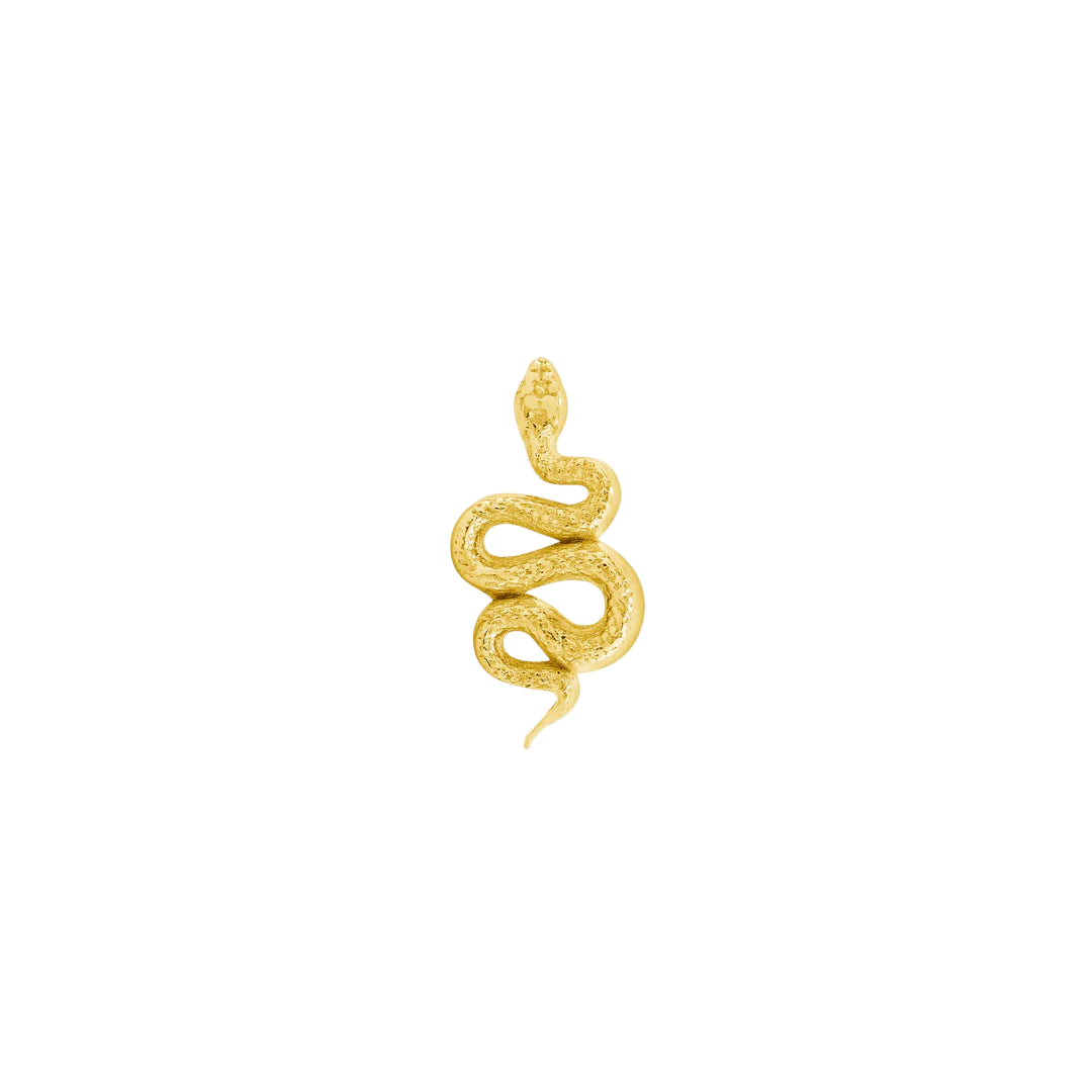 Rattlesnake – 14K Gold Threadless & Threaded End