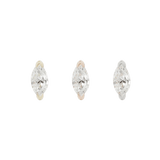 ZURI MARQUISE GENUINE DIAMOND - THREADLESS END piercing-zone.com
