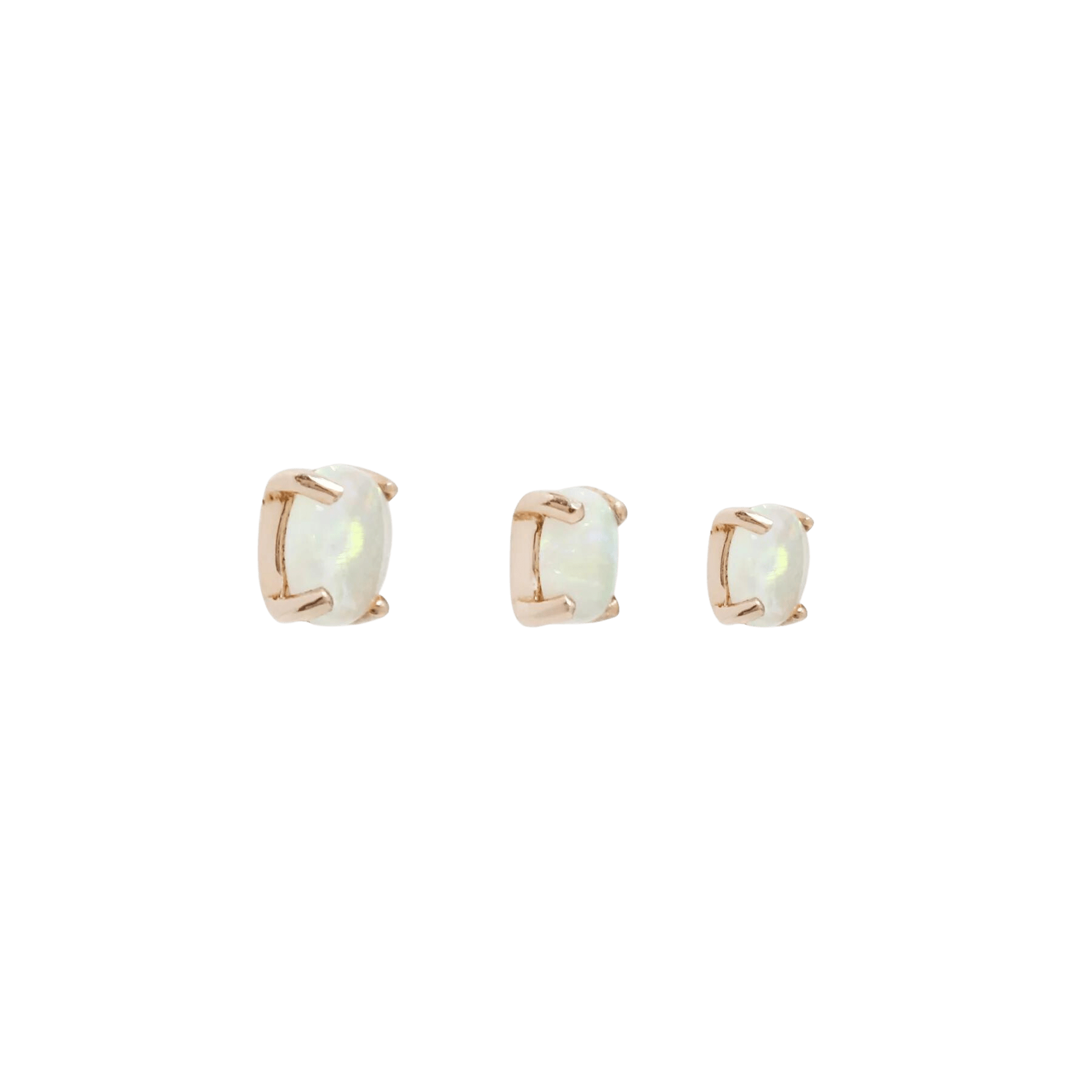 OPAL PRONG CABOCHON - THREADLESS END piercing-zone.com