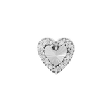 Rebel Heart Diamond Threadless End – 14K Gold Piercing Charm