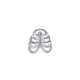 Rib Cage Styled in Conch Piercing with Stacked Jewelry