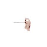 Flat lay of Savage Passion end with threadless steel pin

