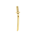 Samurai Sword Styled in Flat Piercing with Coordinated Jewelry