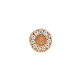Sanctity - 18K Gold White CZ Threadless/Threaded End - piercing - zone.com