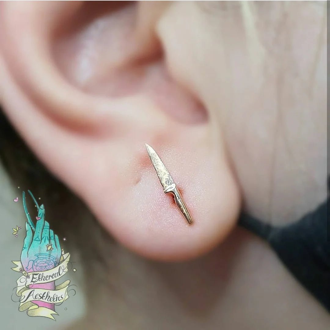 Shelly D Threadless -14K Gold