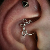 KAA SEAM RING 14K GOLD  - THREADLESS END piercing-zone.com