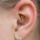 KAA SEAM RING 14K GOLD  - THREADLESS END piercing-zone.com