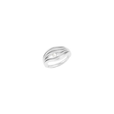 Shoreline Clicker with Genuine Pearl – 14K & 18K Gold