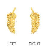 FEATHER QUILL-14K GOLD piercing-zone.com