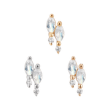 Side Angle Showing Moonstone Glow and CZ Sparkle