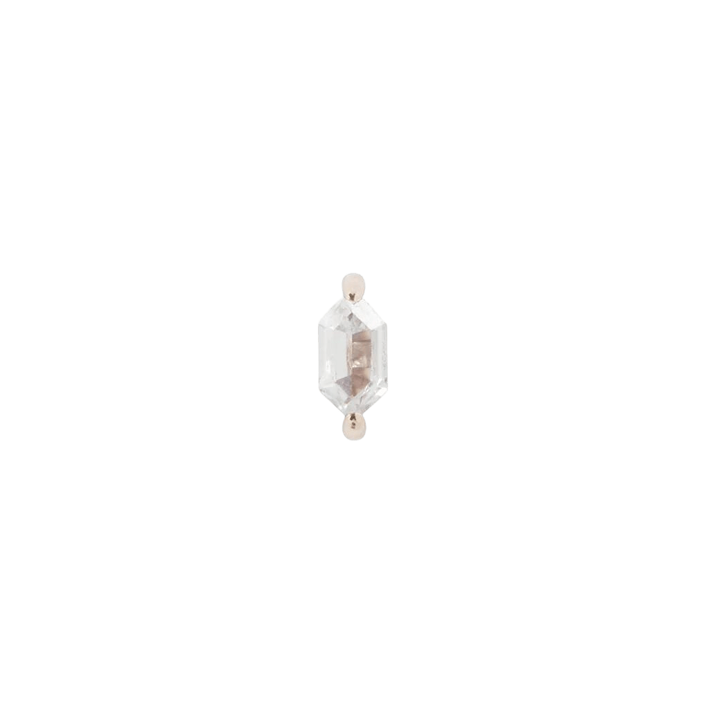 OH MY MY - HEX CUT CZ - THREADLESS END piercing-zone.com