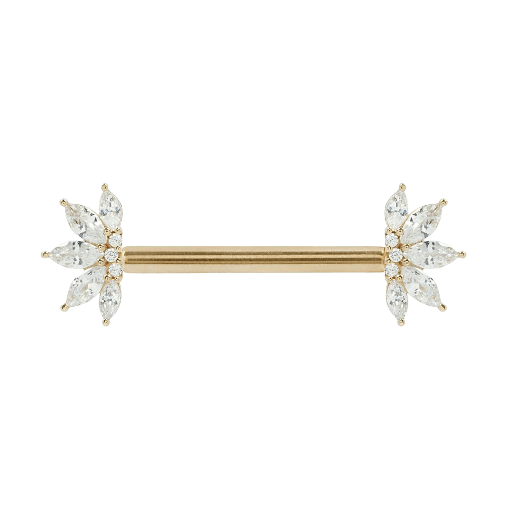 VALENTINA - CZ - FORWARD FACING - THREADLESS END piercing-zone.com