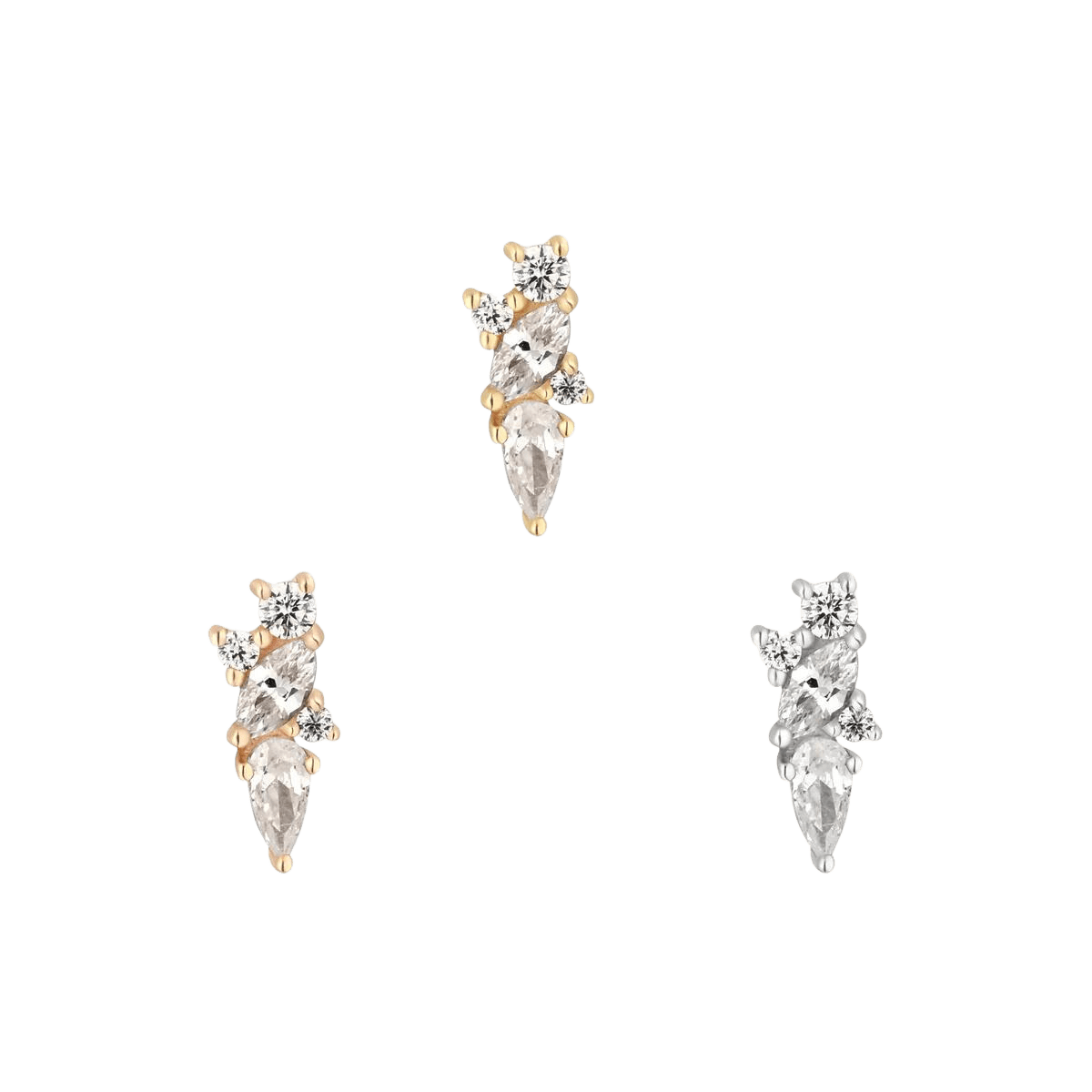 VISIONARY - CZ - THREADLESS END piercing-zone.com