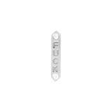 Side View of “FUCK” End Showing Diamond Placement and Bar Shape