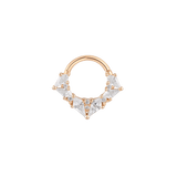 Side View of Legacy Clicker Showing Hinged Clasp and Stone Arrangement