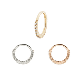 Radiant 16G – CZ – 14K Gold Clicker - piercing - zone.com