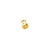 Skull Bomb End - 18K Gold Threadless End - piercing - zone.com