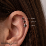 Smoky Quartz Prong – 14K Gold Gemstone Threadless End