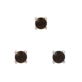 SMOKEY QUARTZ PRONG - THREADLESS END piercing-zone.com