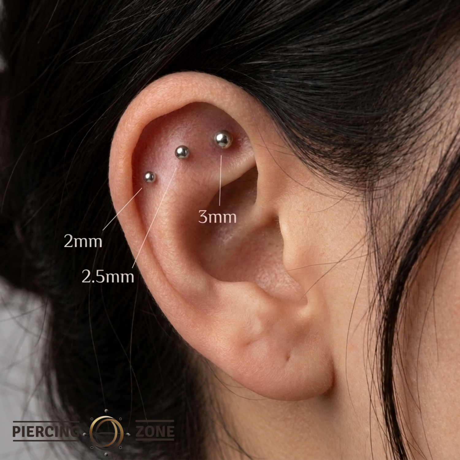 Solid Gold Bead – Minimalist Round – 14K Gold Threadless End