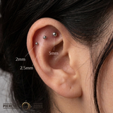 Solid Gold Bead – Minimalist Round – 14K Gold Threadless End