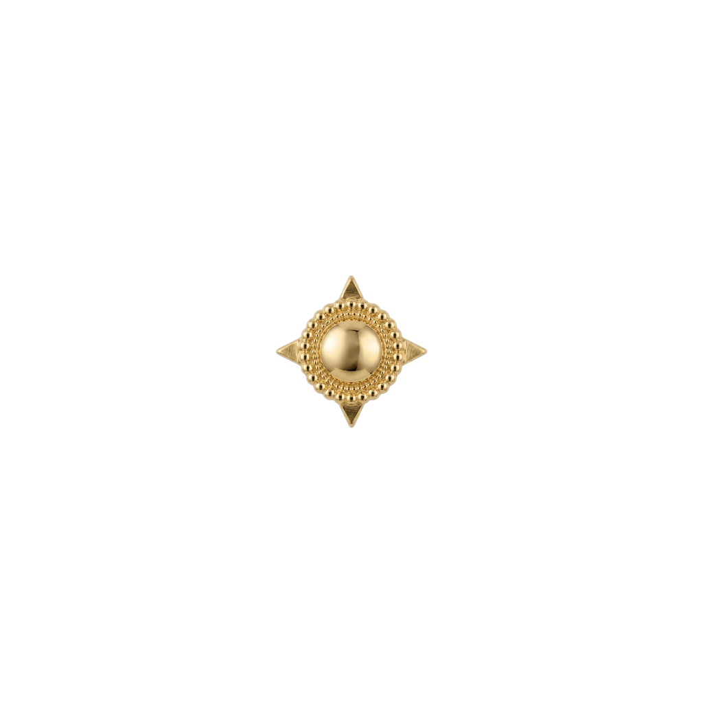 Southern Cross - 18K Gold Threadless End - piercing - zone.com