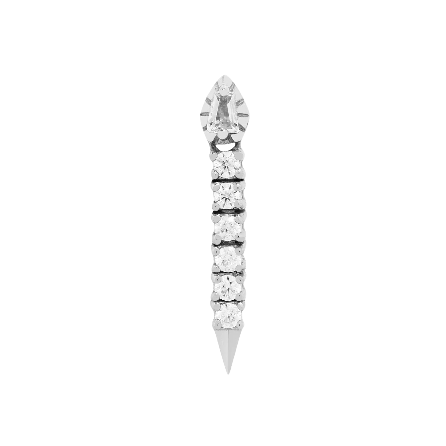 Spellcraft CZ Threadless End – 14K Gold Modern Piercing Charm